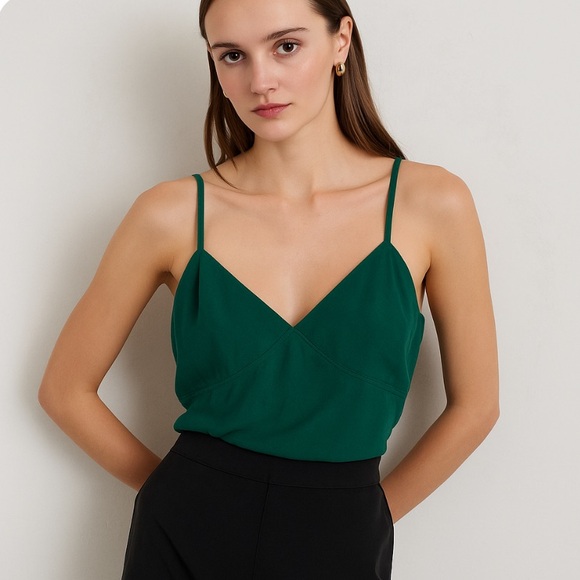 NWT Alex Mill Sleeveless Green Mia Top Medium - Picture 1 of 10